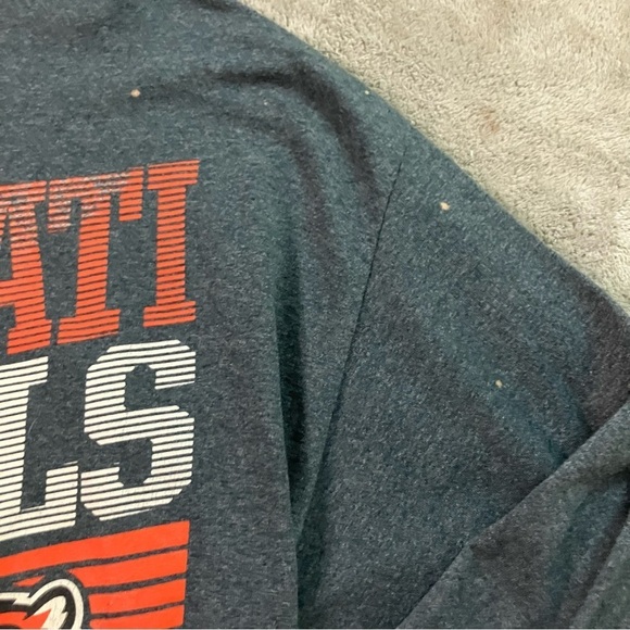 Cincinnati Bengals Majestic Long Sleeve Tee Orange Black Gray Mens Size XL - Picture 4 of 7